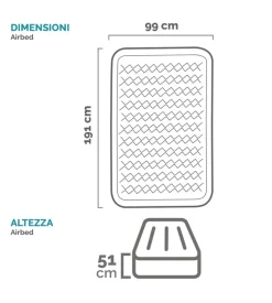 Materasso singolo autogonfiante 
