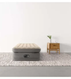 Materasso singolo autogonfiante intex "airbed dura-beam prime comfort elevated" con pompa elettrica incorporata beige 99x191x51 cm - cod. 64162nd
