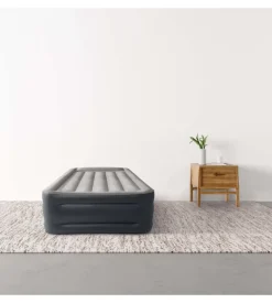 Materasso singolo autogonfiante intex "airbed dura-beam pillow rest raised" grigio chiaro 99x191x42 cm - cod. 64132nd
