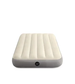 Materasso singolo gonfiabile intex "airbed dura-beam single-high" crema 99x191x25 cm - cod. 64101