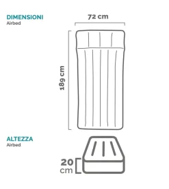 Materasso singolo gonfiabile intex 