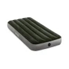 Materasso singolo gonfiabile intex "dura beam downy" colore verde scuro con pompa a pedale, 99x191x25 cm - cod. 64761