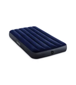 Materasso singolo gonfiabile intex "airbed dura-beam standard classic downy" blu 99x191x25 cm - cod. 64757