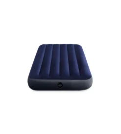 Materasso singolo gonfiabile intex "airbed dura-beam standard classic downy" blu 99x191x25 cm - cod. 64757