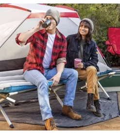 Materasso singolo gonfiabile intex "camping" grigio chiaro 67x184x17 cm - cod. 67997