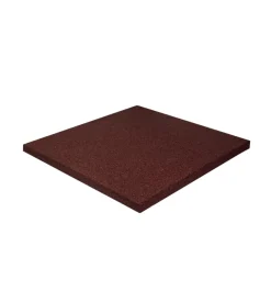 Mattonella da esterno antishock rossa, 400x400x25 mm