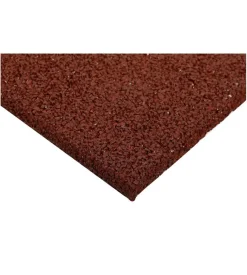 Mattonella da esterno antishock rossa, 400x400x25 mm