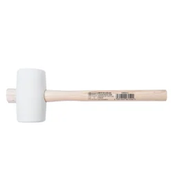 Mazzuola professionale in gomma bianca ø 65 mm.