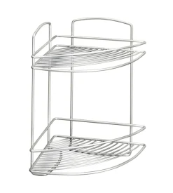 Mensola angolare 2 piani cm22x22x35 onda