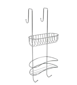 Mensola portaoggetti per doccia - 2 ripiani 26x26.2x60.5 cm