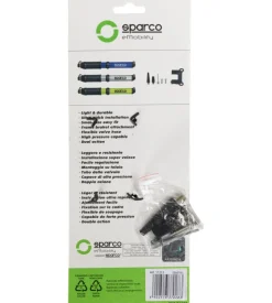 Mini pompa per bicicletta sparco in alluminio gialla