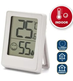 Mini stazione meteo digitale da interno velamp bianco
