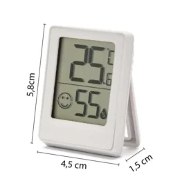 Mini stazione meteo digitale da interno velamp bianco