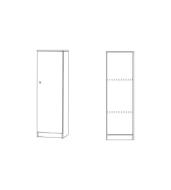 Mobile 1 anta bianco, 46x147x34 cm