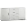 Mobile 2 ante 4 cassetti bianco, 174x84x41 cm