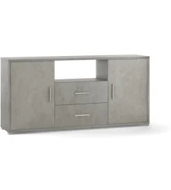 Mobile 2 ante e 2 cassetti finitura cemento