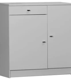 Mobile 2 ante e 1 cassetto bianco lucido, 77x80x34 cm