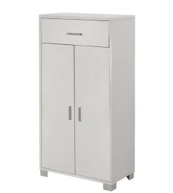 Mobile 2 ante e 1 cassetto bianco, 63x124x34 cm