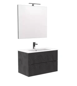 Mobile bagno "canaletto" grigio, 80 cm