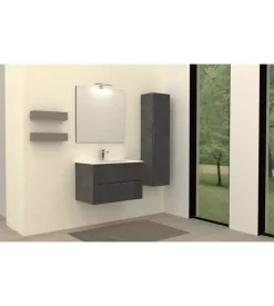 Mobile bagno "canaletto" grigio, 80 cm