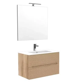 Mobile bagno "canaletto" rovere, 80 cm