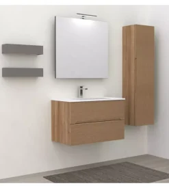 Mobile bagno "canaletto" rovere, 80 cm