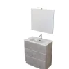 Mobile bagno "canova" cemento, 80 cm