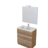 Mobile bagno "canova" rovere, 80 cm