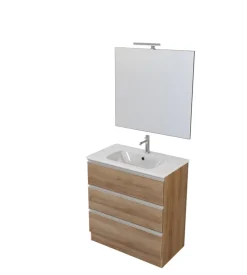 Mobile bagno "canova" rovere, 80 cm