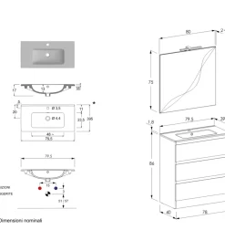 Mobile bagno da terra 