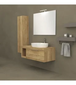 Mobile bagno decor bagno "tiziano" colore rovere, 110 cm