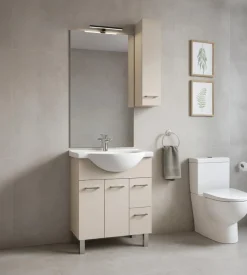 Mobile bagno "gaia" olmo bianco 81x34x87 cm