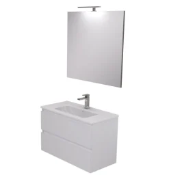 Mobile bagno "leonardo" bianco, 80 cm