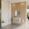 Mobile bagno "linda" rovere grigio, 81x46x113 cm