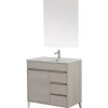 Mobile bagno "mondo" rovere, 82x47x85,5 cm