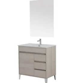 Mobile bagno "mondo" rovere, 82x47x85,5 cm