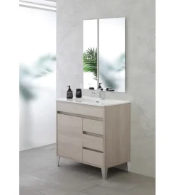 Mobile bagno "mondo" rovere, 82x47x85,5 cm
