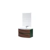 Mobile bagno sospeso "maiori" verde bottiglia, 91,5x51x50 cm