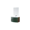 Mobile bagno sospeso "maiori" verde bottiglia, 91,5x51x50 cm