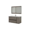 Mobile bagno sospeso "oxid" con specchio, 110x46x57 cm