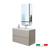 Mobile bagno sospeso "pastello" tortora, 90x47x60 cm