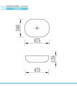 Mobile bagno sospeso