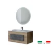 Mobile bagno sospeso "urban" con specchio e cassetti, 100x47x49 cm