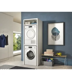 Mobile per lavatrice e asciugatrice bianco 70x64x203 cm