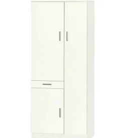 Mobile porta biancheria bianco, 77x183x34 cm