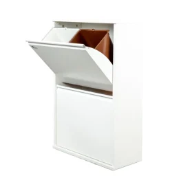 Mobileco legno 4 secchi 18 litri bianco