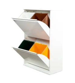 Mobileco legno 4 secchi 18 litri bianco