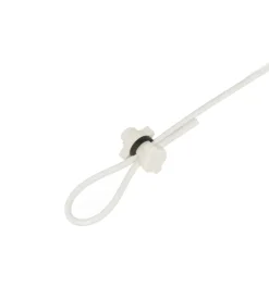 Morsetto per cavi "block fix" in nylon bianco 2 pz.