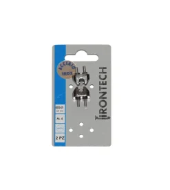 Morsetto per funi ø 3 mm. in acciaio inox a4 - aisi 316 - 2 pz.