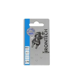 Morsetto per funi ø 4 mm. in acciaio inox a4 - aisi 316 - 2 pz.